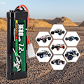 Pikkukuva 4 / 6: Latautuva NiMH-akku 7.2V 3600mAh Tamiya-liittimellä ja silikonikaapelilla - 6 solua - Mitat 135x47x24 mm - Virta RC-malleille