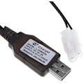 Miniatyrbild 2 av 4: DC 5V USB-laddare för 9.6V Ni-MH Ni-CD 200mA uppladdningsbart batteri | RC Fjärrkontroll Adapter Bil, Båt, Tank | Laddkabel för radiostyrning, svart