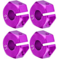 Pikkukuva 6 / 6: Hex-navan sovittimet, 12 mm Universaali HSP Sakura 1/10 mittakaavan RC-autoille (4 kpl) (5 mm - violetti)