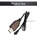 Miniatyrbillede 4 af 4: USB-opladerkabel SM-2P | 250mAh output til RC bil, RC helikopter | Kompatibel med Lipo 3.7V batteri | Plastik