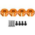 Miniatyrbillede 1 af 5: Adaptere til sekskant hjulnav, 12 mm Universal til HSP Sakura RC-biler i skala 1/10 (4 stk) (5 mm - orange)