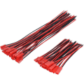 Pikkukuva 1 / 5: 20 JST 22 AWG -liitintä, 2-napainen uros ja naaras, pituus 10 cm 15 cm - täydellinen LED-valoihin, lamppuihin, RC-akuihin ja leluihin