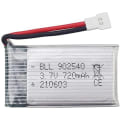 Pikkukuva 2 / 4: 3 osaa ladattavaa 3,7 V:n lipo-akkua, 720 mAh Rc Quadricopter -drone Syma X5 X5C X5SC X5SW, Cheerson CX-30W, Skytech M68, Wltoys F949