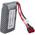 Miniatyrbillede 3 af 4: 1 stk. lithiumbatteri 7,4 V 1800 mAh T-stik til WLTOYS A959-B A969-B A979-B K929-B 144001 RC High Speed Off-road erstatningsbatteri