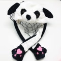 Miniatyrbilde 1 av 8: Plush og varm kaninhatt med LED-lys som hopper Headless Bear Hat