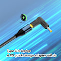 Miniatyrbild 7 av 7: Type C Hona till 5.5x2.5mm DC-adapter Professionell Effektiv 100W PD Snabbladdning USB C till DC Ström Adapter för Laptop