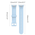 Miniatyrbillede 6 af 7: Udskiftningsremme Kompatibel med Xiaomi Mi Band 7 Pro Bløde Silikon Armbånd Åndbare Justerbare Håndledsrem