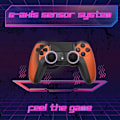Miniatyrbillede 2 af 6: NK Trådløs Controller til PS4/PS3/PC/Mobil, 6-akset Detektorfunktion, LED-lys, Touchscreen orange