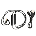 Miniatyrbillede 1 af 7: Headset BT-adapterkabel med lav latenstid 2 tilstande Ergonomisk trådløs hovedtelefonkabel med mikrofon til Technica E40 50 70
