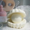 Miniatyrbild 4 av 6: Pärl Seashell Form Sojaljustillverkning 3D