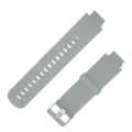 Miniatyrbillede 4 af 8: Smartwatch Udskiftningsrem Silikon Ur Håndledsrem Enkelt Farve til Amazfit Verge 3 Grå