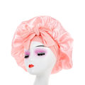 Miniatyrbilde 1 av 6: 2 stk. Bøy bue bånd dusjhette, sovehette, bred kant høy elastisitet hårpleiehette Rose powder One size