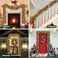 Miniatyrbild 7 av 7: Julgransdekorationer, CHOIGN 2.7m julkrans med 30 LED-lampor batteridrivna 1