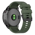 Pikkukuva 4 / 5: Kellohihna yhteensopiva Garmin Fenix 7/6/5:n kanssa, silikoninen Army Gre