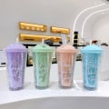 Pikkukuva 2 / 7: Vedenkeitin oljella, juomapullo 550 ml, vaaleanpunainen A