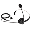 Miniatyrbillede 3 af 8: H360‑2.5VA Enkeltsidet Headset Sort Lydstyrkejustering Monaural Hovedtelefoner til 2.5mm Stik