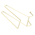Miniatyrbilde 6 av 7: Neglekunst Display Board Stativ Robust Elegant Metall Multifunksjon Bilde Ramme Holder Stativ Gull