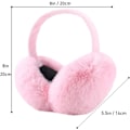 Miniatyrbild 9 av 10: Öronmuffar Kvinnor Öronmuffar Vintertillbehör Fluffig Plysch Vikbara Vuxen Utomhus Termisk Öronvärmare pink-a