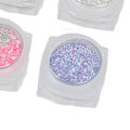 Miniatyrbild 4 av 6: 6 Ask Nagelkonst Glitterpulver Blandade Färger Superfint Manikyr Dekoration Damm Sand för Nagelsalong