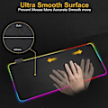 Miniatyrbillede 7 af 7: Gaming Mousepad med LED-lys - 80x30cm - RGB