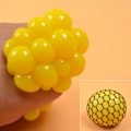 Miniatyrbilde 2 av 6: Fancy Squishy Mesh Ball Stress Relief Squeeze Drueballer Hånd Fidget Leke Sensory Morsom Leke