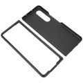 Miniatyrbilde 5 av 7: Telefondeksel Foldbar Mobiltelefon Beskyttende Etui Full Beskyttelse for Galaxy Z Fold 3 Karbonfiber Tekstur Kaffe