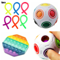 Miniatyrbillede 1 af 7: 8 stk. Fidget Legetøjssæt Sensory Magic Cube + Pop Legetøj
