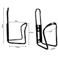 Miniatyrbillede 5 af 7: Vandflaskeholder i Aluminium til Cykel - Sort Sort