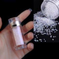 Miniatyrbillede 2 af 7: 1 Flaske Neglekunst Mikroperler Rhinestones Krystaller Negleglitter Rhinestones til DIY Dekoration 3D Neglehåndværk Tilbehør