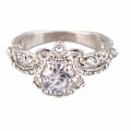Miniatyrbild 1 av 6: Exklusiv Ihålig Ring Elegant Kluster Ring Förlovnings- Bröllops Smycken Tillbehör Stackbara Ringar Smycken för Kvinnor