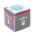 Miniatyrbild 4 av 8: Mjuka Skumspel Tärningar DIY Utbildning Spel Tärning Leksak med 6-sidiga Transparenta Kortfickor 3.9 tum