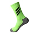 Miniatyrbillede 1 af 7: Mænds Strømper Tykkelse Kort Rør Mellem Rør Fodbold Strømper Stribet Anti-Slip Slidstærk Atletiske Strømper Fluorescent Green Long Average Size