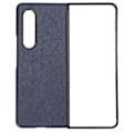 Miniatyrbild 1 av 7: Läderfodral för Smartphone Stötsäkert Skyddande Skal för Samsung Galaxy Z Fold 3 Blå