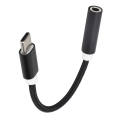 Miniatyrbillede 7 af 7: Type C til 3,5 mm Aux Audio Adapter Flettet Audio Headset Adapter til Letv / XiaomiBlack