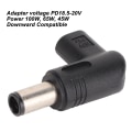 Miniatyrbild 6 av 7: 100W PD USB 3.1 Typ C Hon USB C till DC 18.5‑20V 7.4x5.0mm Hanadapter PD Emulator Trigger 90 Grader Vinklad för Dell Laptop