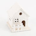Miniatyrbillede 6 af 7: 3 stk. Julelandsby Snedækket Scene, Julelandsby Hus Hvid, Julepynt Lys white