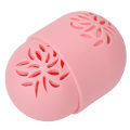 Miniatyrbillede 2 af 7: Makeup-svamp Holder Pink Græskarform Åndbar Huldesign Makeup-svamp Rejsetaske