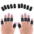 Miniatyrbillede 1 af 6: Beskyttende Glat Fingerstøtte/Fingersleeve Sort