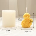 Miniatyrbillede 6 af 6: Silikonform til 3D Snemand til julelysfremstilling