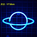 Miniatyrbild 1 av 5: LED Planet Rocket Neonljus - Färgglad Ljusdesign 5