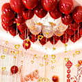 Miniatyrbilde 9 av 9: 1 sett ballong glitterpynt til bryllup