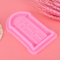 Miniatyrbillede 2 af 8: 2 stk DIY Dør Vindue Silikonform Kage Fondant Cookie Form Dekoration Bageværktøj Pink