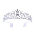 Miniatyrbilde 3 av 6: Hodeplagg for kvinner med krystaller, krystall- og rhinestone-bryllupshodeplagg med kamkrone, bursdagsprinseessedesign A05# White K All AB