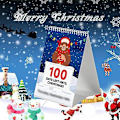 Miniatyrbilde 4 av 5: Julekalender med nedtelling til jul 2023 - 100 dager til jul - skrivebords kalender 1