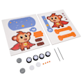 Miniatyrbillede 2 af 8: DIY Monkey Puslespil Legetøj Magnetisk Håndværk Forbedre Videnskabelig Kognition Bygge Sæt til Børn til Tidlig Uddannelse Magnetisk Monkey Håndværk Bil