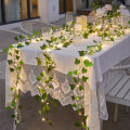 Miniatyrbilde 2 av 4: Grønne blad-eføy-lyslenker til bryllup 10M 100 LED