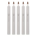 Miniatyrbilde 3 av 7: 5 stk. Leppestiftbørste Inntrekkbar Bærbar Multifunksjonell Enkelt Endet Nylon Leppestift Makeupbørste Grå Skal