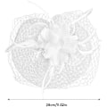 Miniatyrbillede 2 af 10: Mesh pandebånd hårtilbehør, bryllup mesh pandebånd fjer blomst klip white