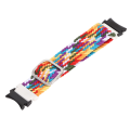Miniatyrbillede 7 af 8: Urrem Elastisk Nylon Flettet Justerbar Håndledsrem Armbånd Urrem til Galaxy Watch 4 Farverig