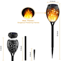 Miniatyrbilde 2 av 5: Utendørs flammelys, solcelledrevet fakkellys, induksjonslys, hagegård utedekorasjon, plenlys 2pcs